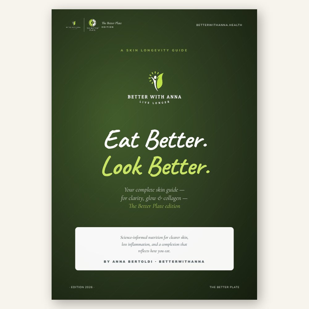 Cover of the guide “Eat Better. Look Better.”
