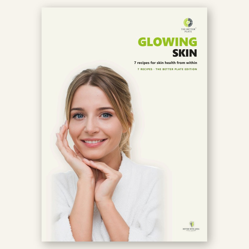 Cover of the “Glowing Skin Recipes” book